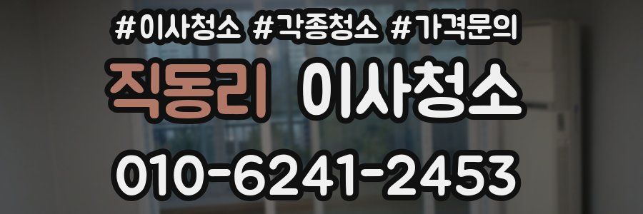 직동리 이사청소