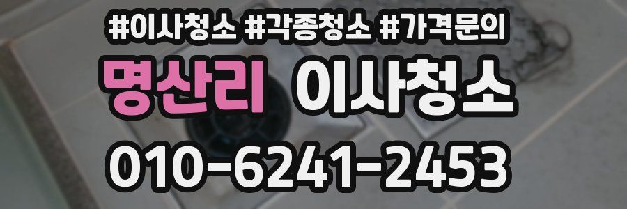 명산리 이사청소