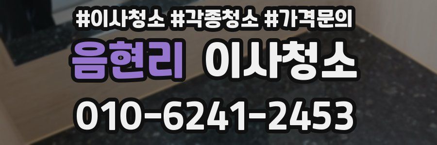 음현리 이사청소