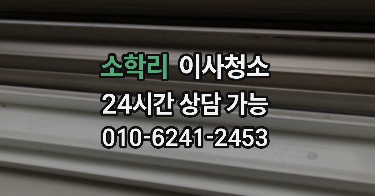 소학리 입주청소