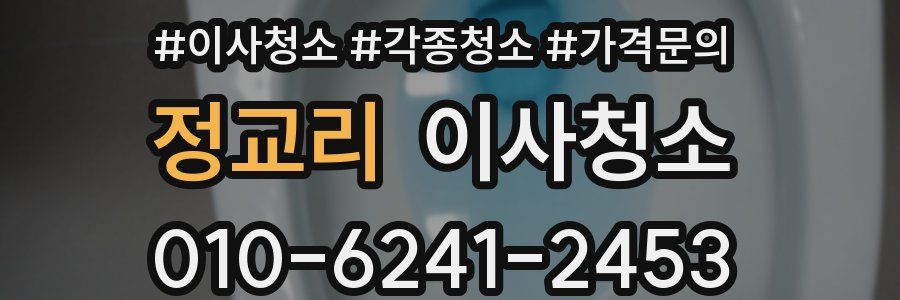정교리 이사청소