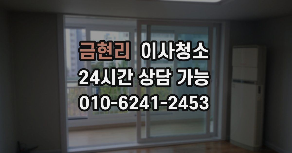 금현리 입주청소