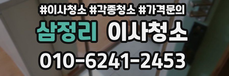 삼정리 이사청소