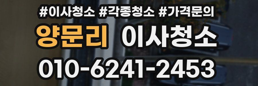 양문리 이사청소