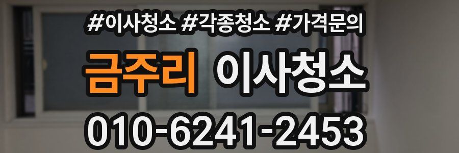 금주리 이사청소