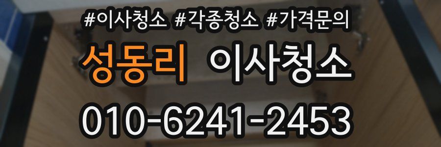 성동리 이사청소