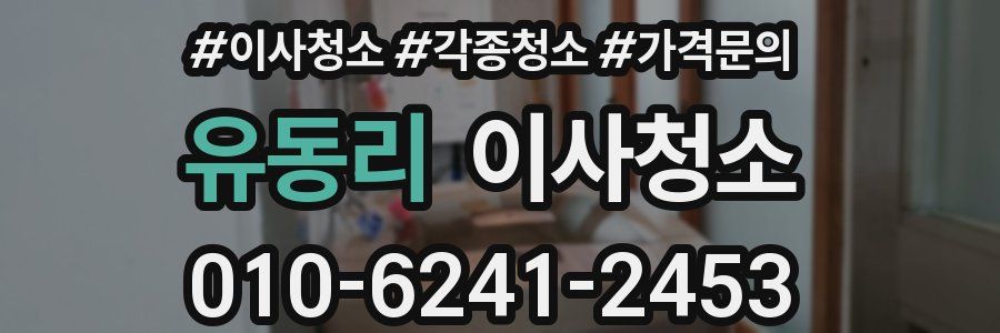 유동리 이사청소