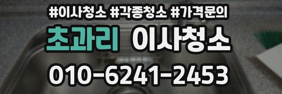 초과리 이사청소