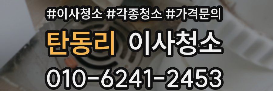 탄동리 이사청소