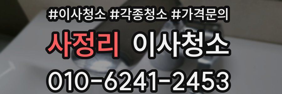 사정리 이사청소