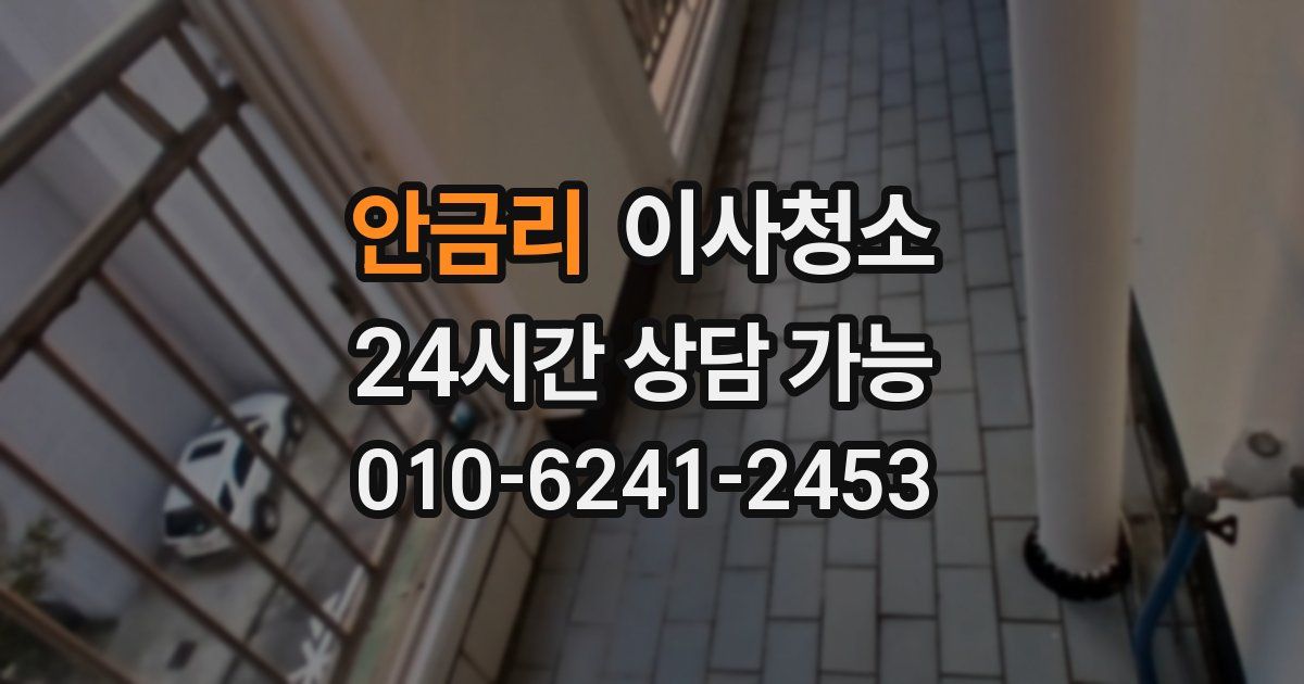안금리 입주청소