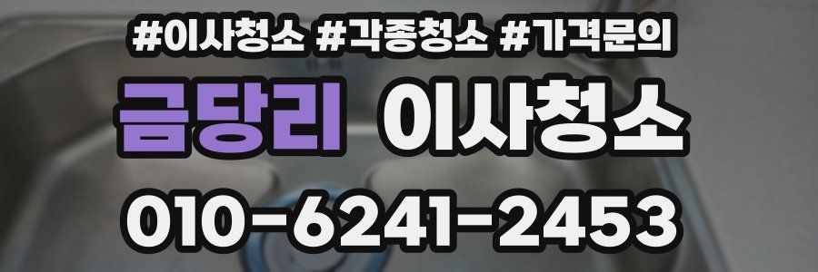 금당리 이사청소