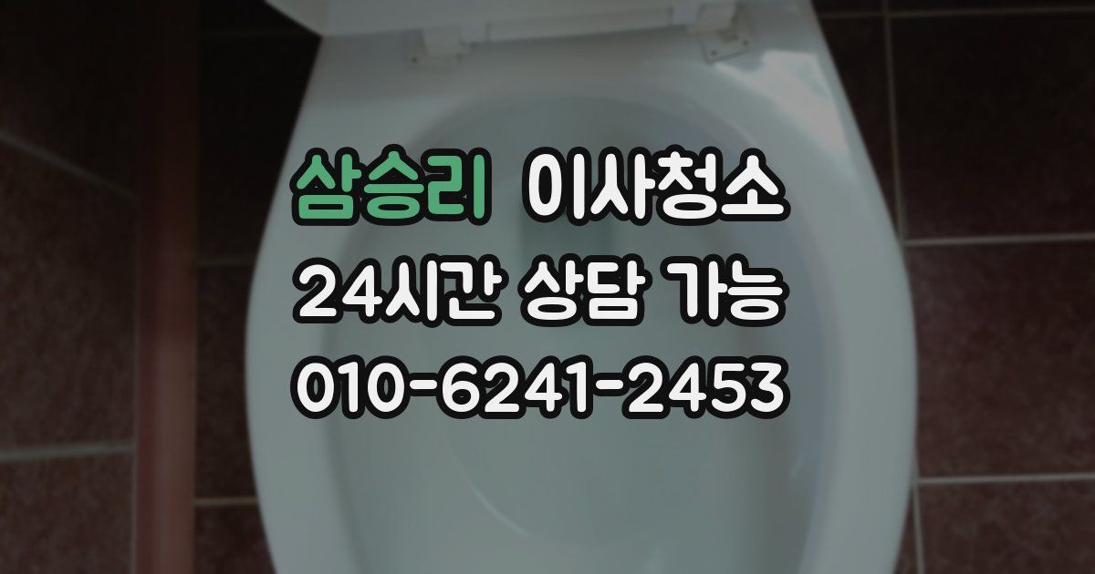 삼승리 입주청소