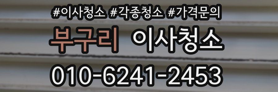 부구리 이사청소