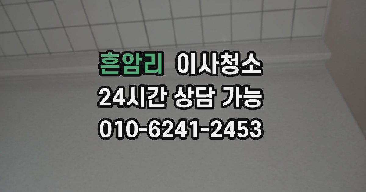 흔암리 입주청소