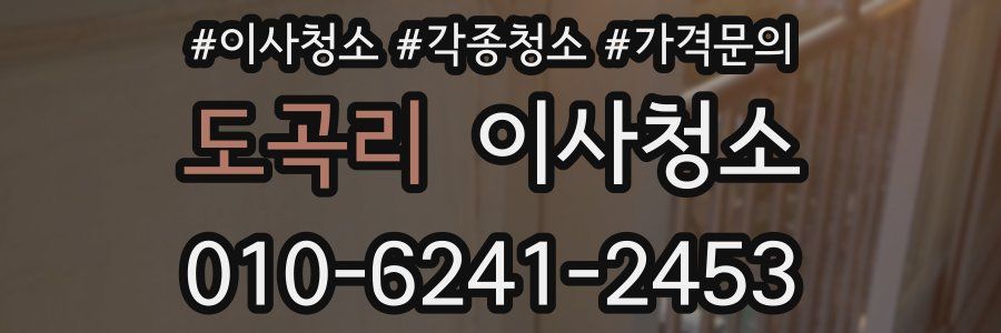 도곡리 이사청소