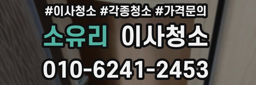 소유리 이사청소