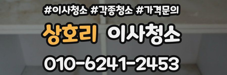 상호리 이사청소