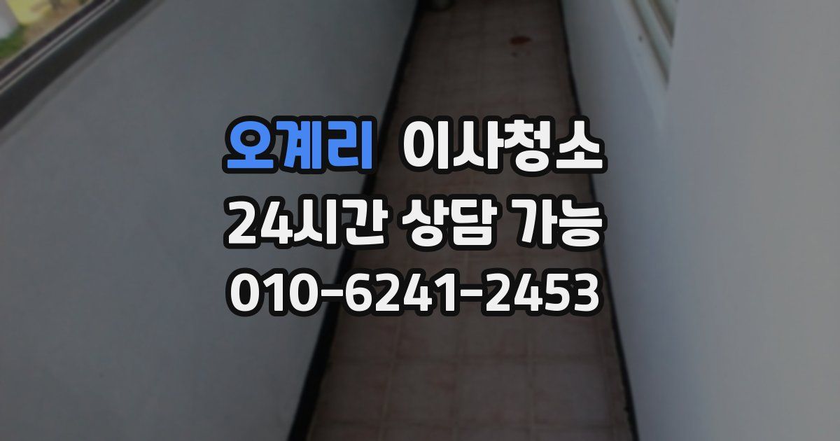 오계리 입주청소