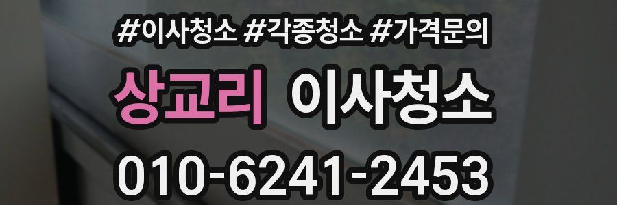 상교리 이사청소