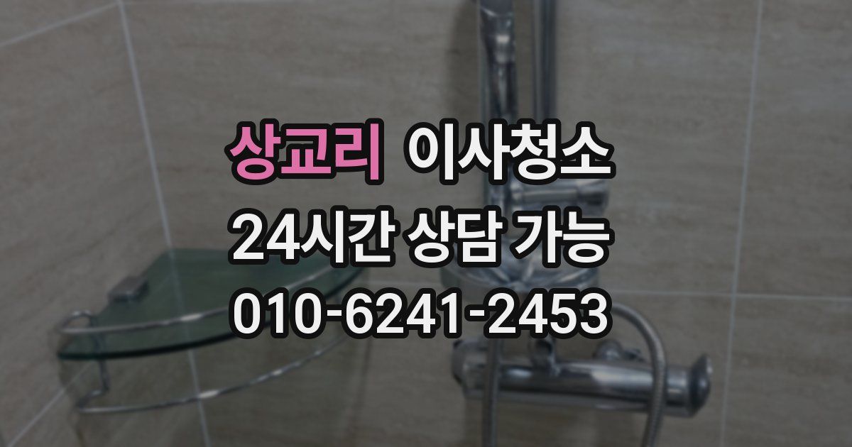 상교리 입주청소