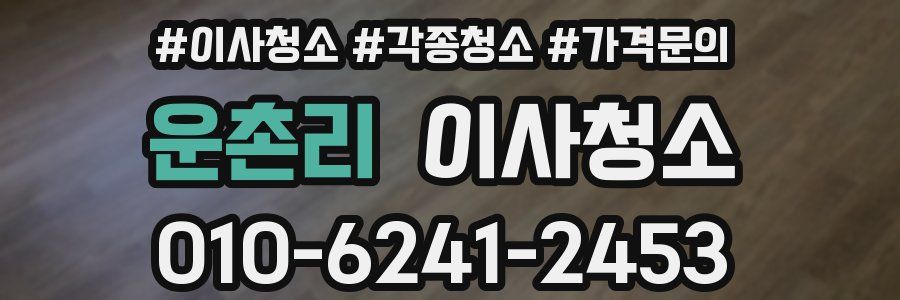 운촌리 이사청소