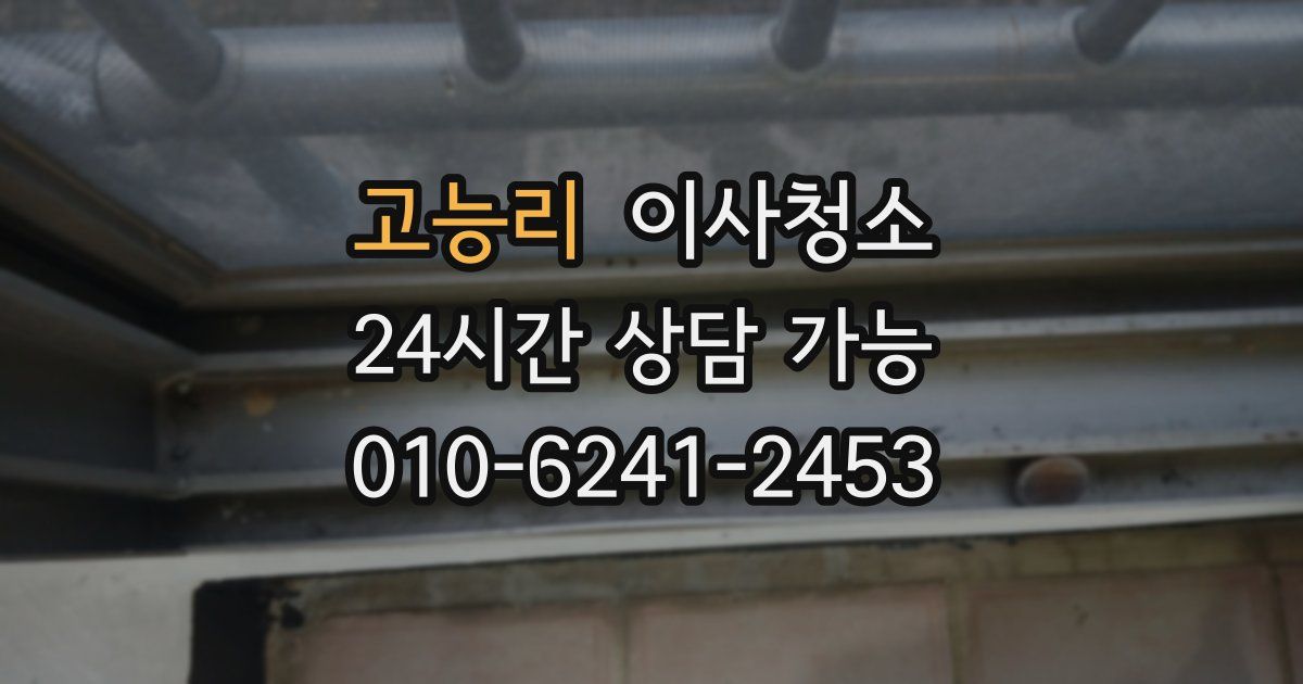 고능리 입주청소