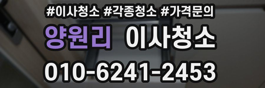 양원리 이사청소