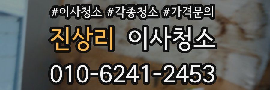 진상리 이사청소