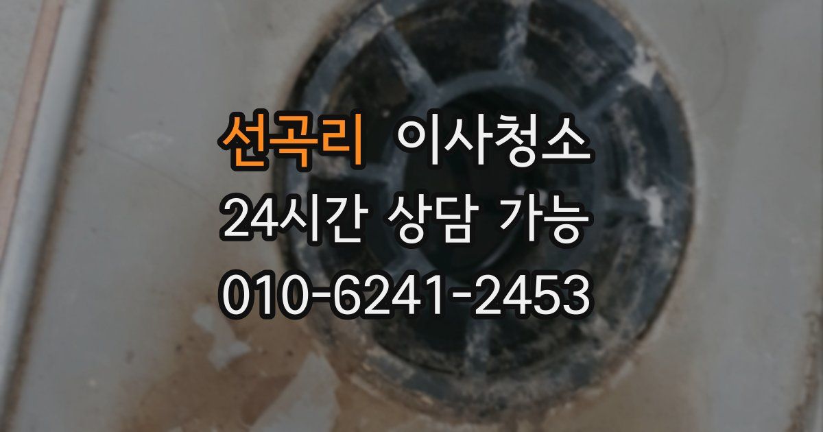 선곡리 입주청소