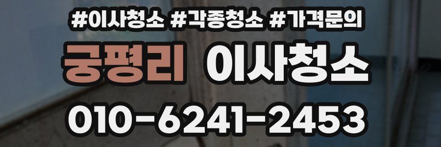궁평리 이사청소