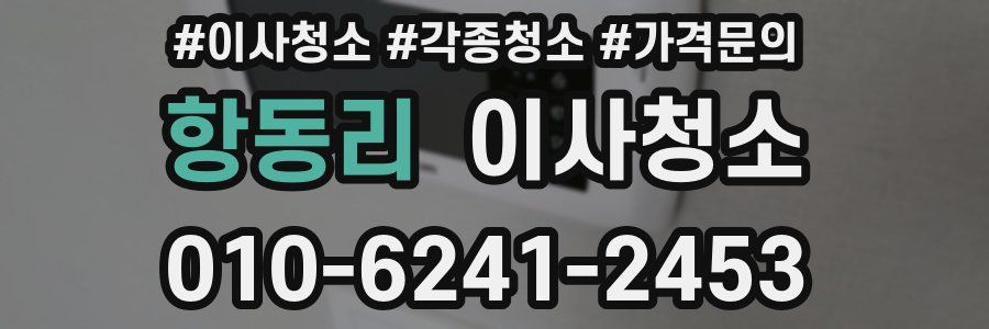 항동리 이사청소