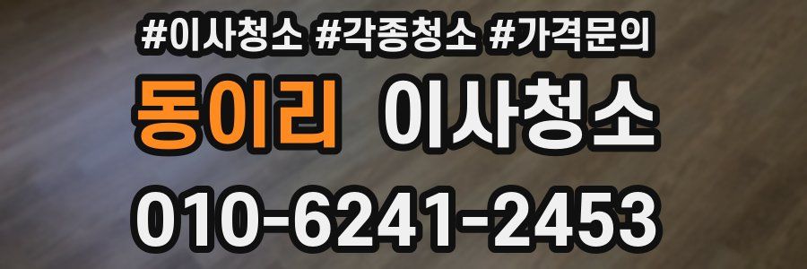 동이리 이사청소