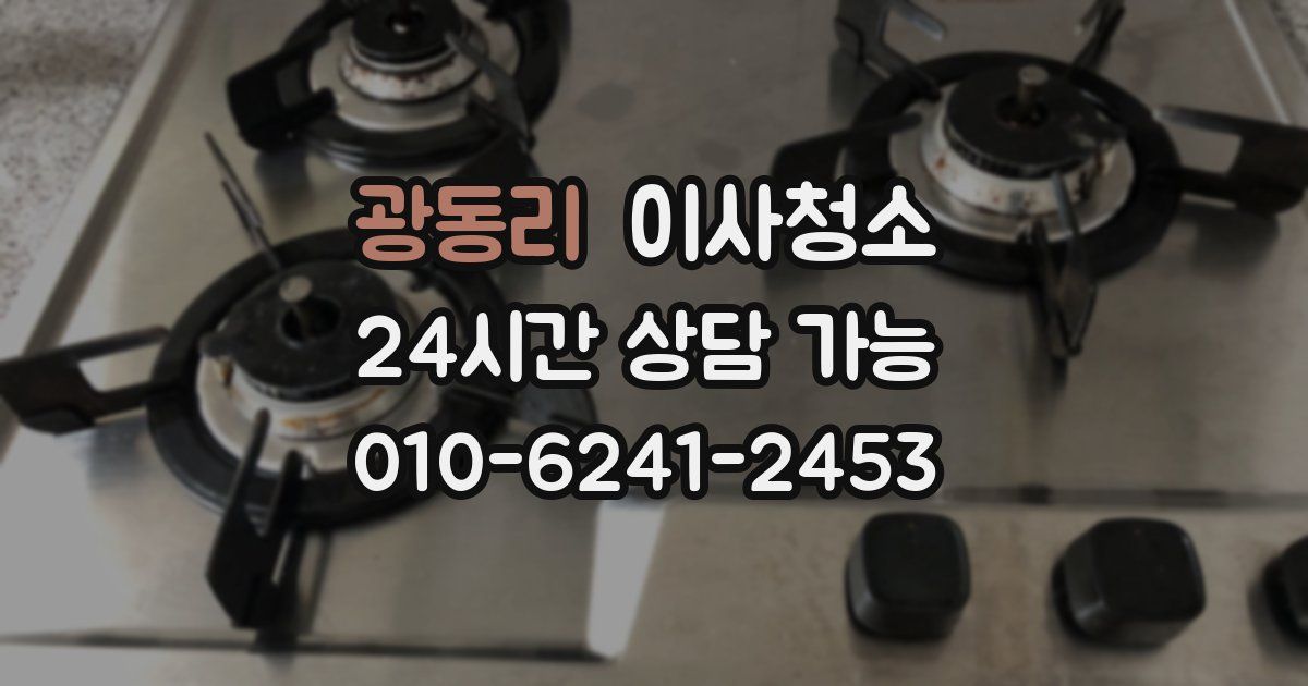 광동리 입주청소