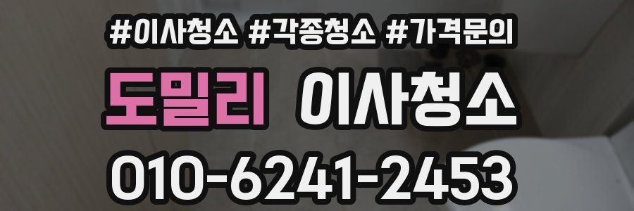 도밀리 이사청소