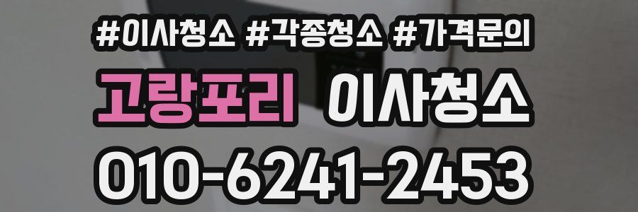 고랑포리 이사청소