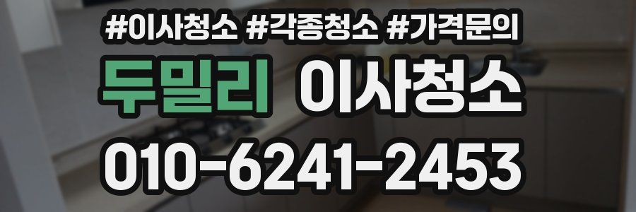 두밀리 이사청소