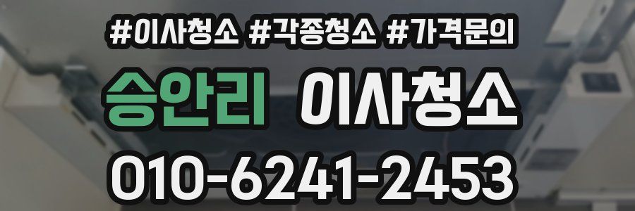 승안리 이사청소