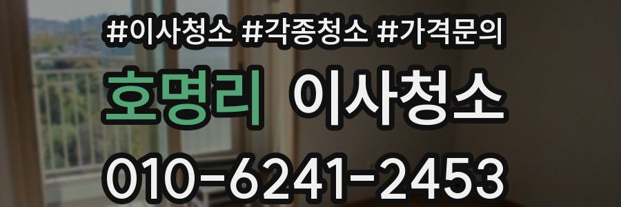 호명리 이사청소