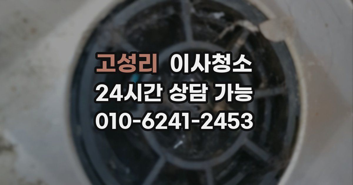 고성리 입주청소