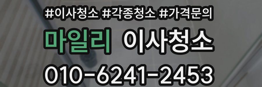 마일리 이사청소