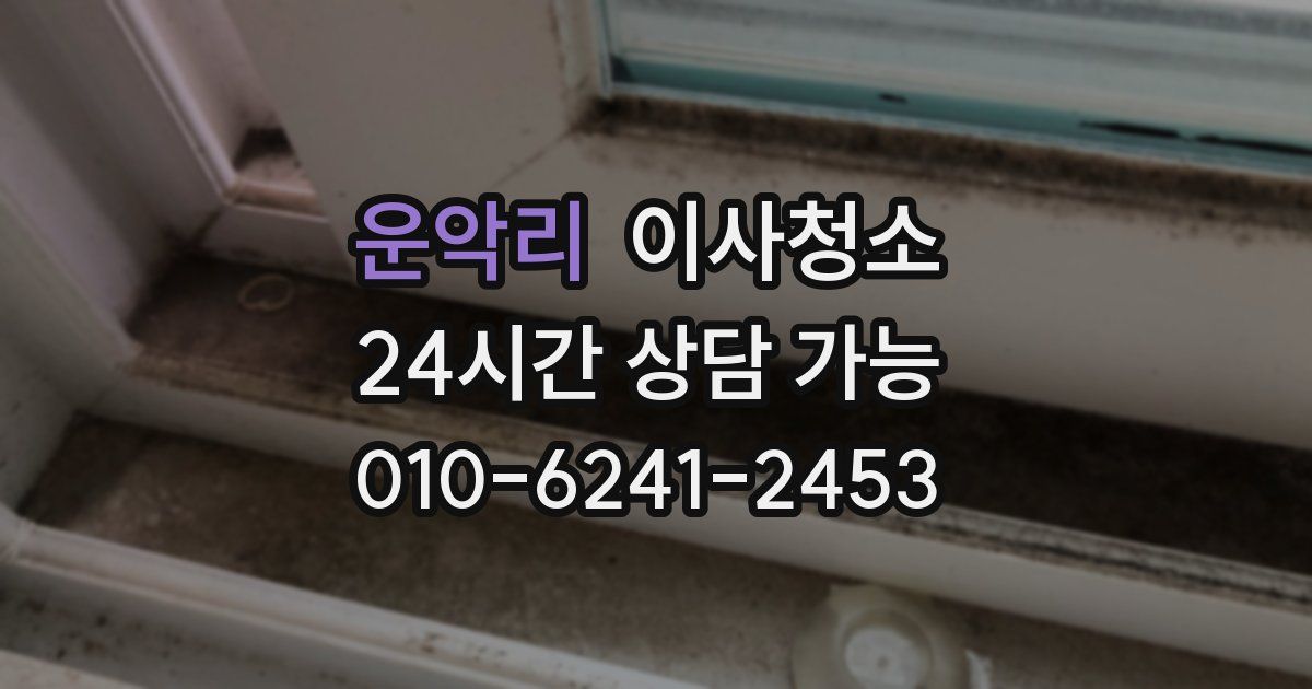 운악리 입주청소