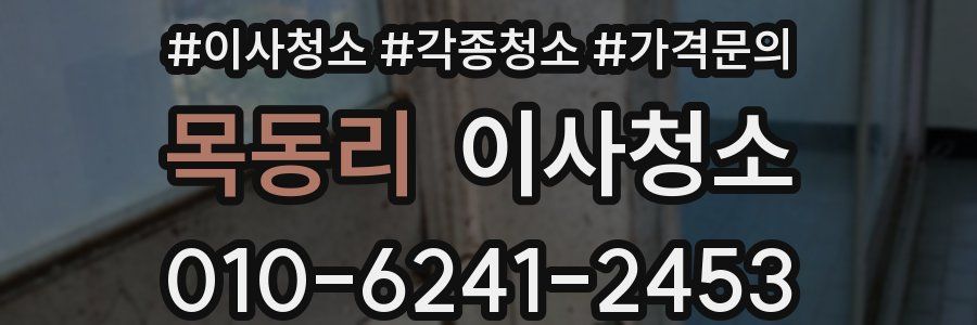 목동리 이사청소