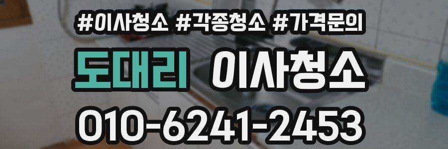 도대리 이사청소