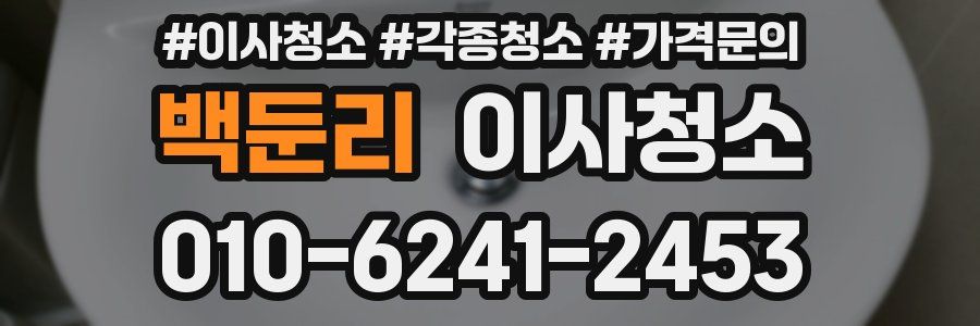 백둔리 이사청소