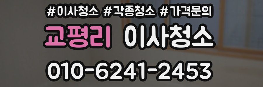 교평리 이사청소