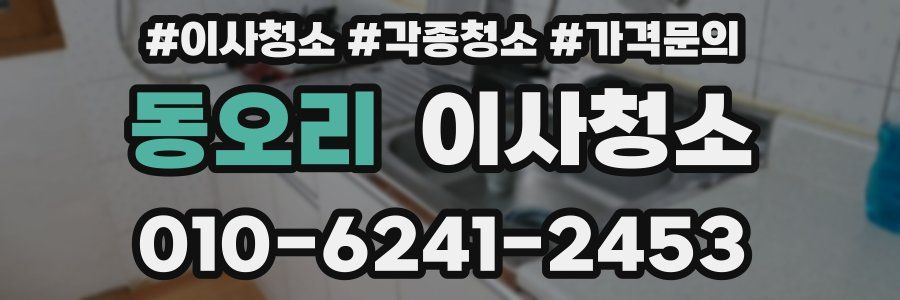 동오리 이사청소