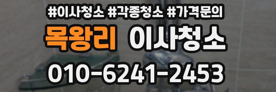 목왕리 이사청소