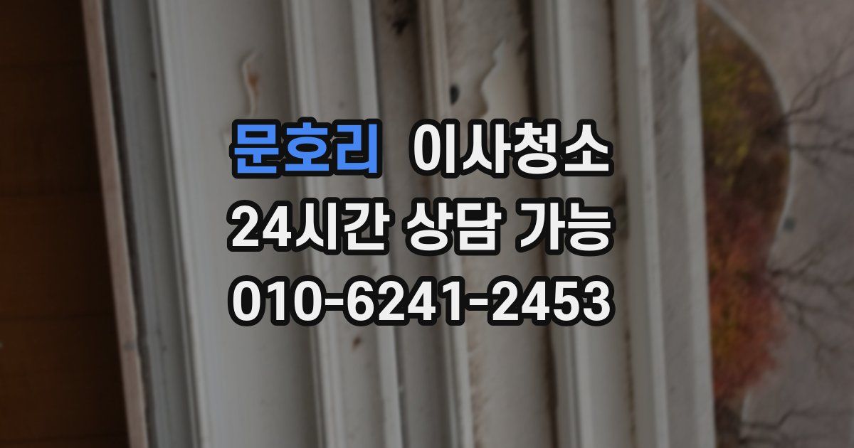 문호리 입주청소