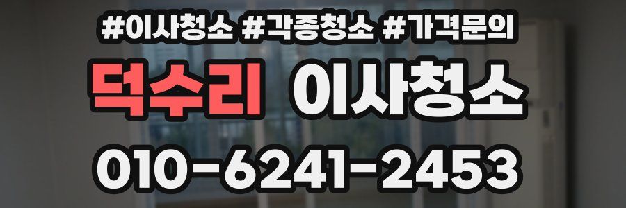 덕수리 이사청소